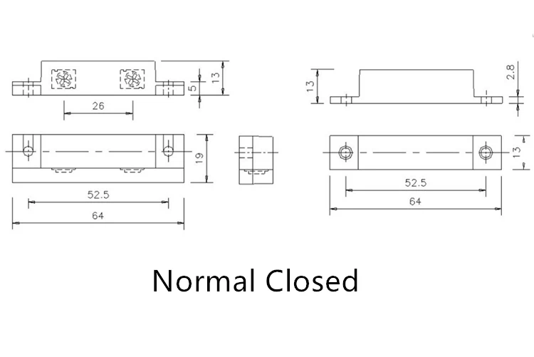 Door sensor normal closed