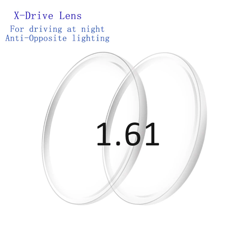 1,61 ИНДЕКС ночного вождения, очки по рецепту, линзы, анти-противоположное освещение, близорукость, дальнозоркость, линзы для водителей