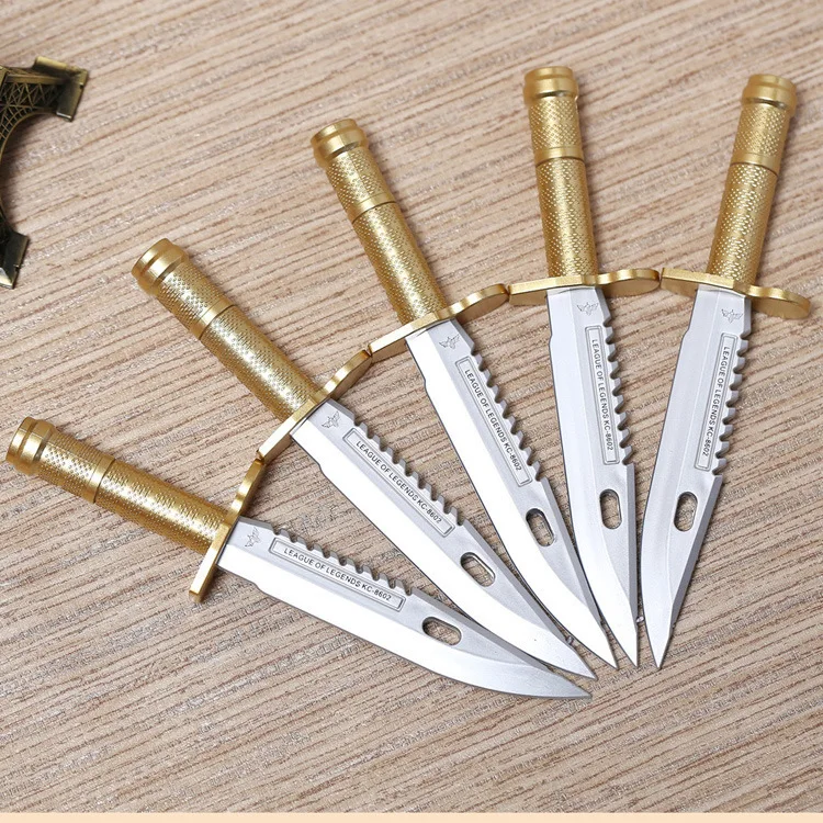 Tanio 50 sztuk/partia sztylet nóż Model plastikowy atrament żelowy długopis/nowość/upominek