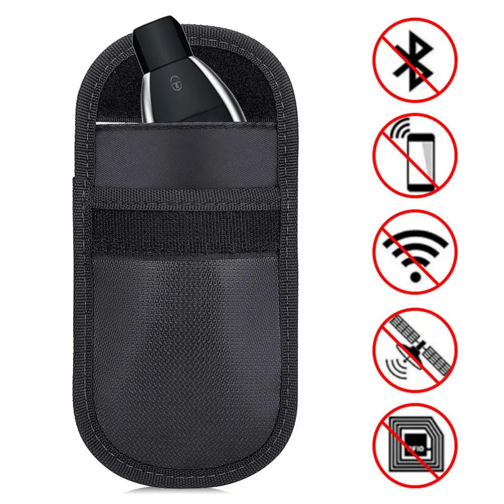 

Fireproof Signal Blocking Bag Holder GPS RFID Faraday Bag Shield Cage Pouch Wallet Protective Case For Privacy Protection CarKey
