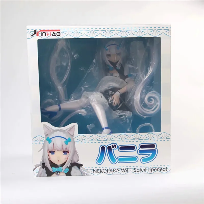 Luxury Nekopara Vol.1 Chocolat Action Figure Toys Sexy Anime Servant Gril Nekopara Vanilla Figuras Dolls Brinquedos 23cm (5)