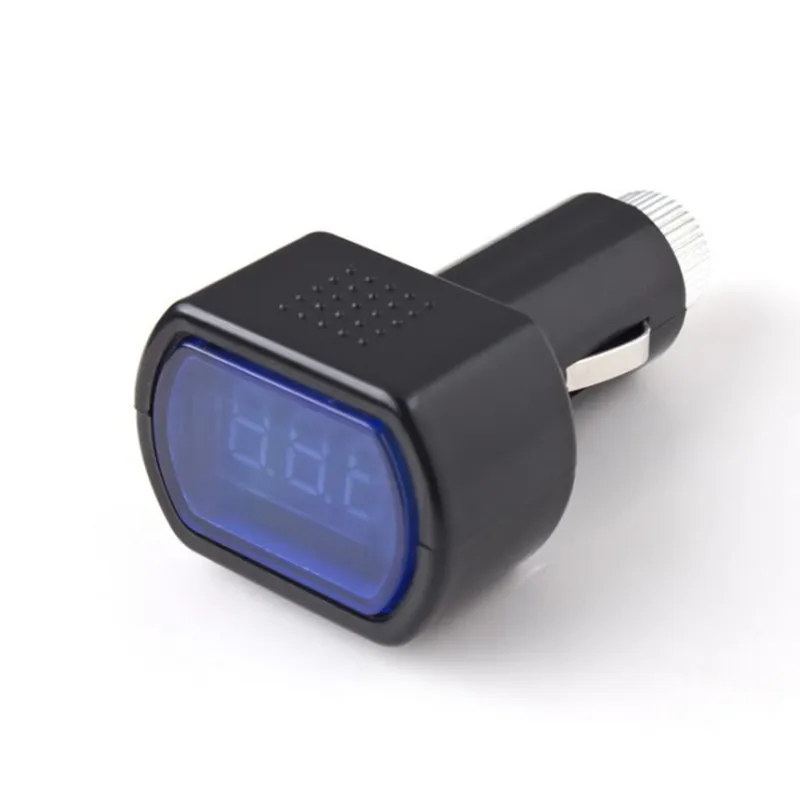Automotive voltmeter Digital battery tester car Engine  cigarette lighter voltage meter monitor indicator LED display  2