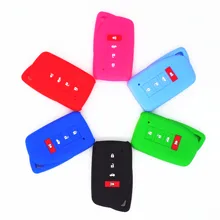 WFMJ 4 Botões de Silicone Chave Capa Cadeia Fob para Lexus GS350 ES300h GS450h É F IS250 IS350 LS460 LS600h ES350 NX300h RC F NX200t
