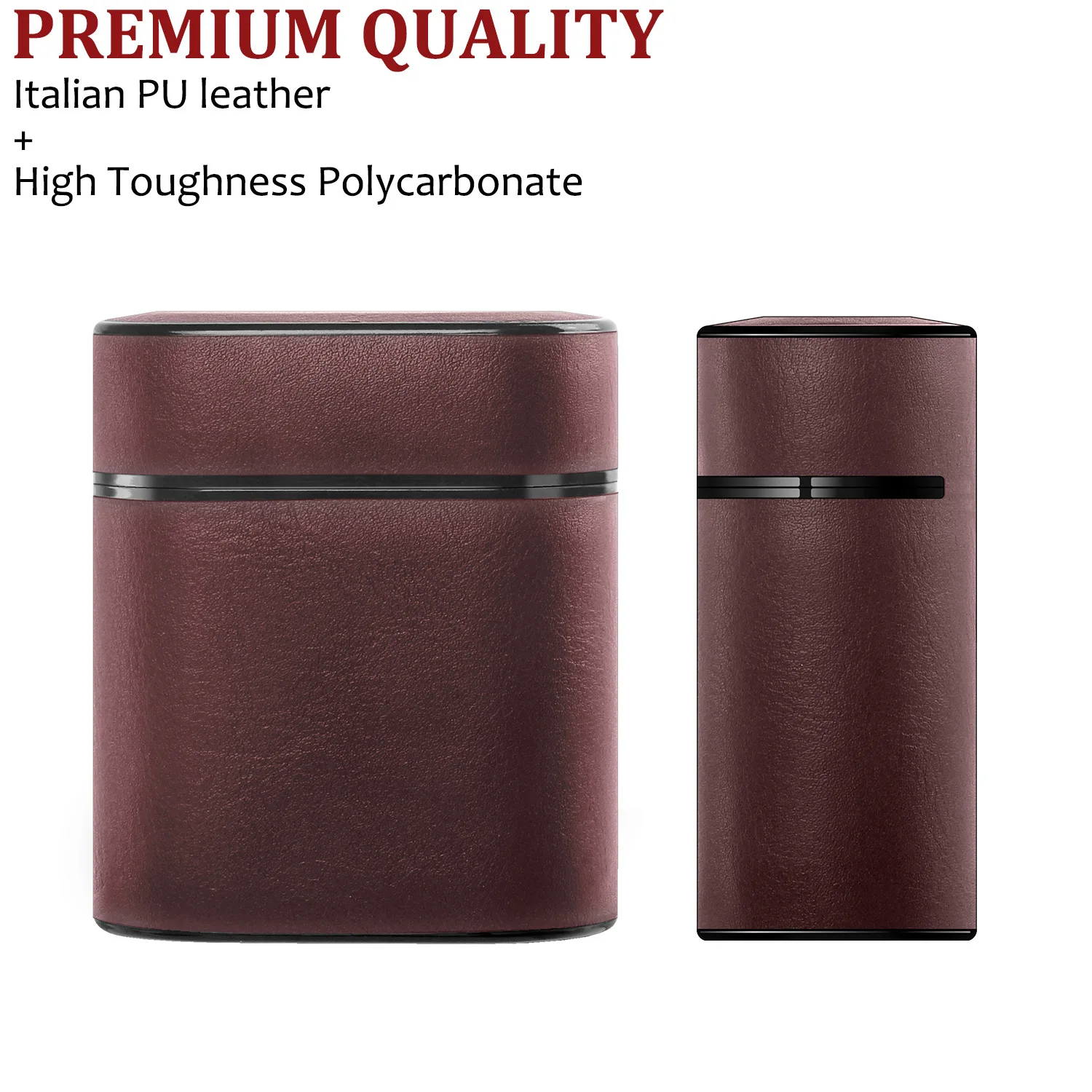 Headphone Case Cover for Apple AirPods Charging Protective Bluetooth wireless Headphone bag Genuine Leather Earphone Cases Boxes