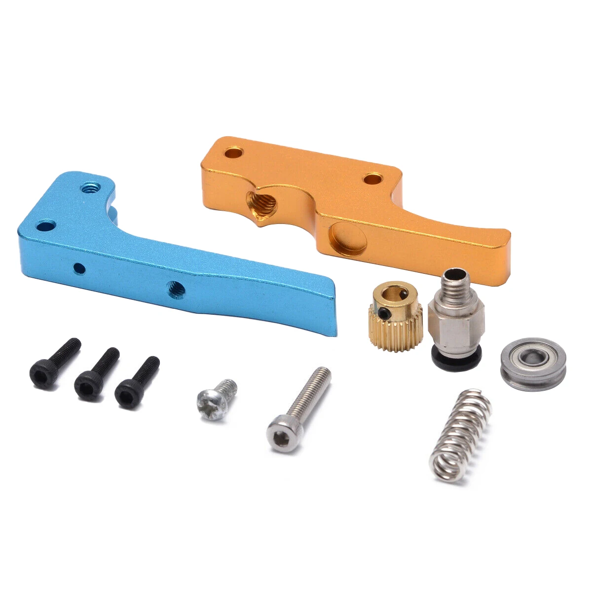 cheap 3d Printer Glod Blue Mk8 Bowden Direct Extruder Full Metal Aluminum Remote Hotend Extruder Kit 1.75mm Filament 3d Printer Part
