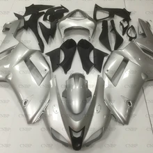 Ninja Zx-6r 2007-2008 Кузов для Kawasaki Zx6r 07 обтекатель для Kawasaki Zx6r 08 серебристый, черный кузов