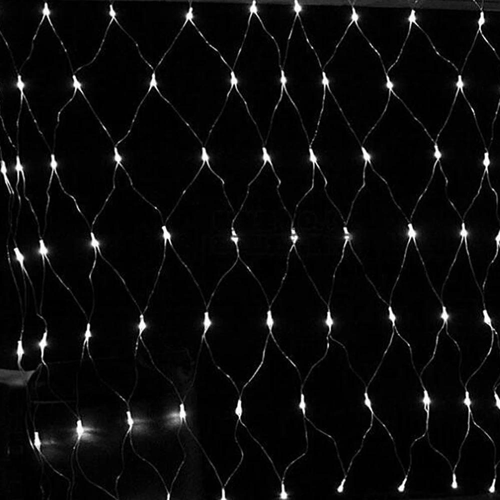 Mesh Net Waterproof LED Holiday String Light Fairy Light Garland For Outdoor Wedding Christmas Party Decoration memory function (6)