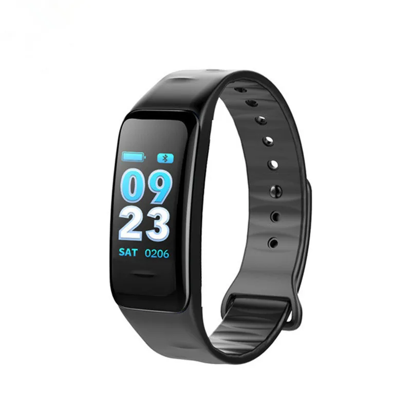 Smart Band C1S Smart Bracelet Color Screen Waterproof Blood Pressure Heart Rate Monitor Fitness Tracker Smart Wristband