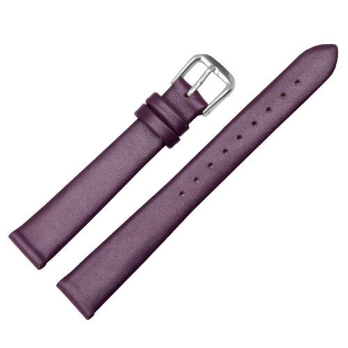PEIYI Ремешки для наручных часов небольшого размера кожаный ремешок 6 мм 8 мм 10 мм Цвет Мягкая замена кожаный Braceelt женские браслеты - Цвет ремешка: purple A