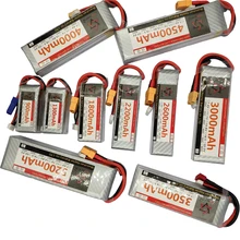 Провод с силикатной гелевой Батарея 4S 14,8 v 35C 60C 1300 1800 2200 2600 3000 3500 4500 5000 6000 мАч для автомобиля RC Самолет лодка вертолет автоцистерна