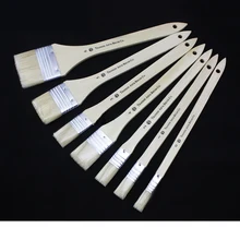 Набор кистей для масляной краски с белой щетиной для волос, акварельные щетки для очистки краски для художников или студентов, экспорт в Японию