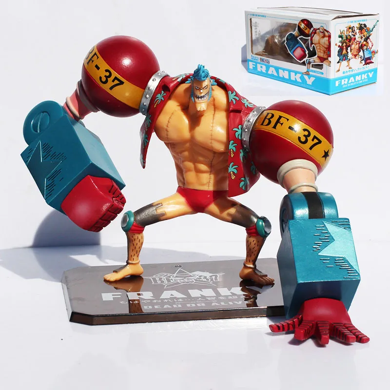 

One Piece franky figures Anime Cartoon Two Years Later Action Figures PVC Model Collection New World Franky 18CM Free shipping