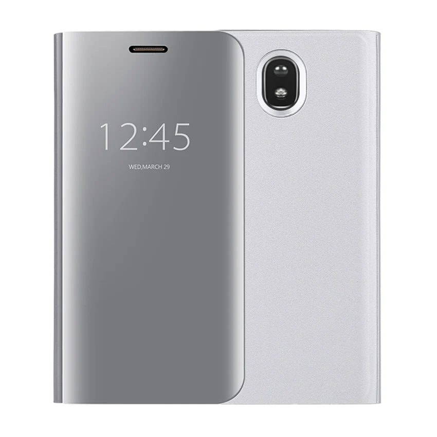 Flip Mirror Phone Case For Samsung Galaxy J7 EU J5 J3 Pro J 5 7 3 SM J730F J530F J330F SM-J330F SM-J530F SM-J730F Cover - Цвет: Silver