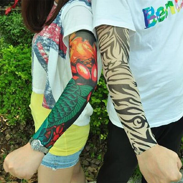 Buy Cool Simulation Tattoo Sleeve Arm Sunscreen Arm