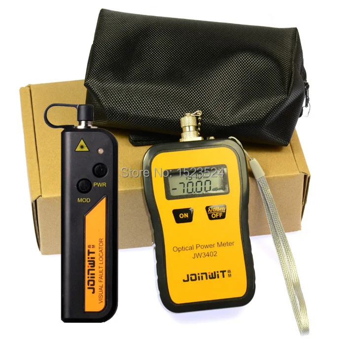 

Free Shipping JW3402A -70~+6dBm Mini Portable Optical Power Meter with 1mw JW3105N Visual Fault Locator
