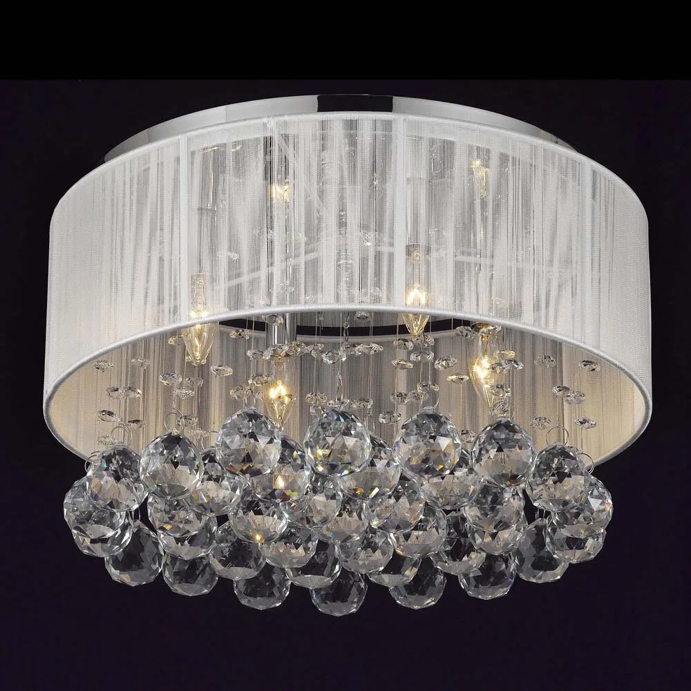 

D40CM Crystal Ceiling Lights For Indoor Home Lighting Lamparas De Techo Led Lamps For Living Room Luminaria Teto Pendente WCL031