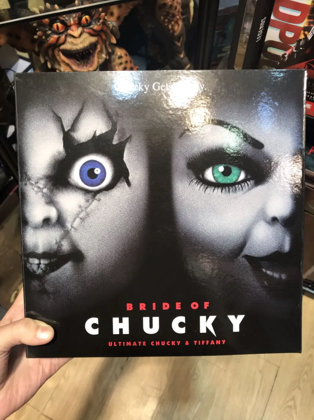 

Child's Play Bride of Chucky 1/12 Scale Horror Doll Chucky Deluxy Edition PVC Action Figure Toy 12cm NECA