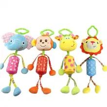 1PC Baby musical plush Animal Toys mobile windbell rattle Stroller Crib Pram Hanging toy juguetes brinquedos bebes jouet cadeau