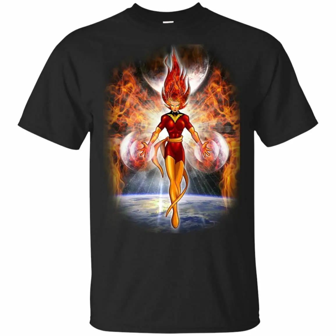 Футболка X-men Dark Phoenix Comback Fights Black Navy короткая мужская футболка с принтом s S-3XL