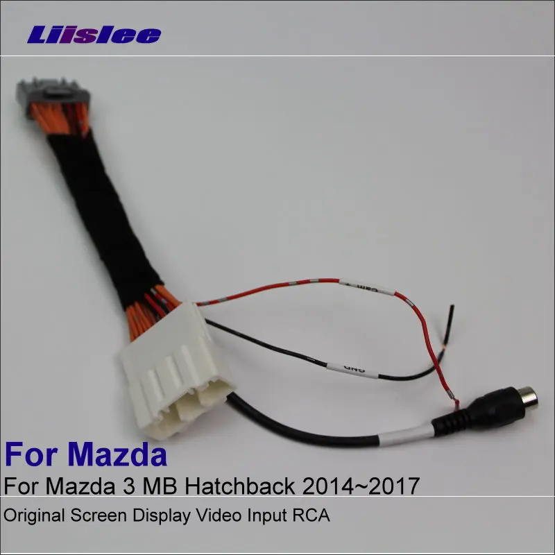 Для Mazda 3 MB Hatchback 2014 ~ 2017 камера заднего вида оригинальный видео вход Переключатель