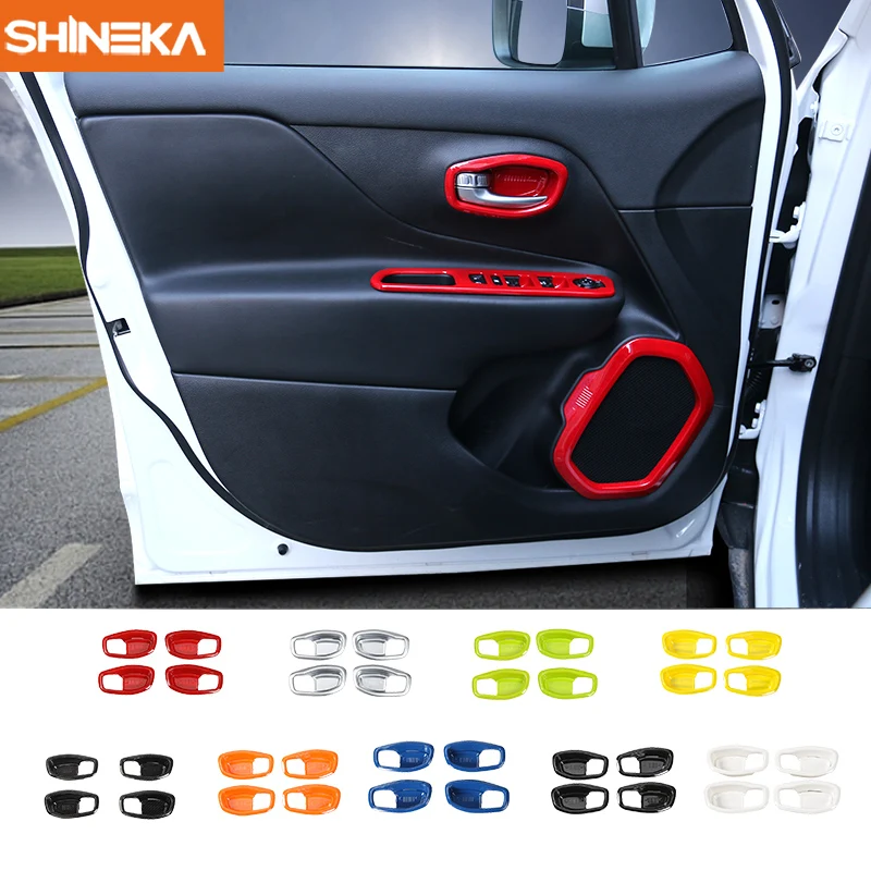 SHINEKA ABS внутренняя дверная ручка декоративная накладка наклейка для Jeep Renegade 2016 2019