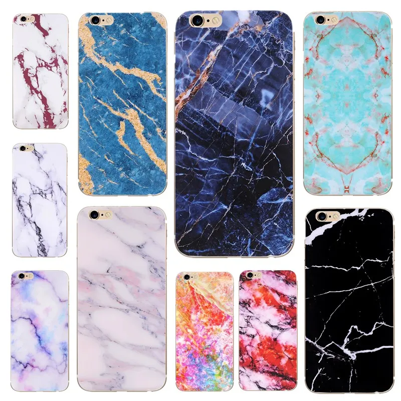 

For Funda iphone X XS Capinha 7 8 Plus Silicone Coque Soft cases for iphone 7 8plus 6 6s 5 5s se Cases Stone Patterned Marble