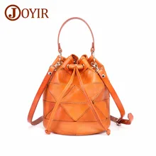 JOYIR Women Bag Genuine Leather Fashion Shoulder Strap Bucket Bags Brand Cow Leather Crossbody Messenger Bags Women's Handbags JOYIR Women Bag Genuine Leather Fashion Shoulder Strap Bucket Bags Brand Cow Leather Crossbody Messenger Bags Women's Handbags