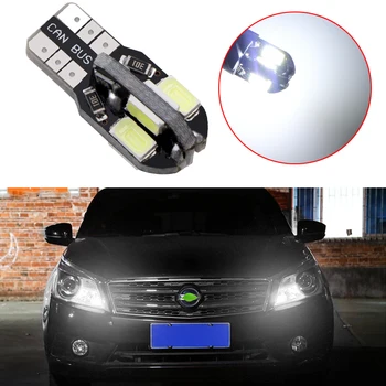 

1PCS High Quality T10 8SMD 5630 LED Car Light Canbus NO OBC ERROR Auto Wedge Lamp 2825 W5W 8 SMD 5730 Led Parking Bulb 12V 10X