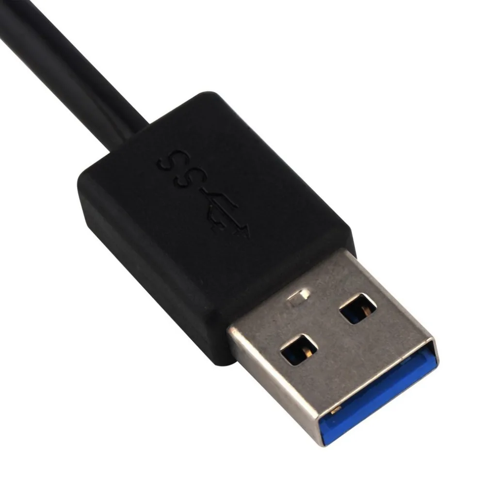 Питание Usb 3,0 Hub 4-Порты и разъёмы SuperSpeed компактный концентратор адаптер USB хаб для портативных ПК Mac Тетрадь Desktop Бесплатная доставка