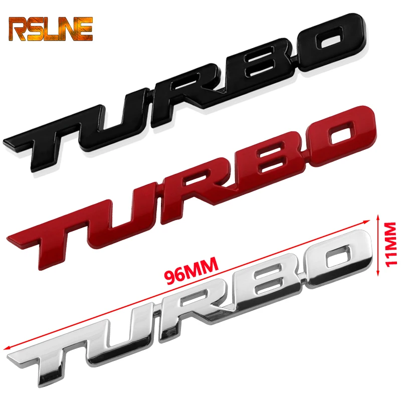 

3D Metal Turbo Car Sticker Emblem Badge For Jeep BMW Ford Volvo Nissan Mazda Audi Honda car Lada Kia Chevrolet DS car styling