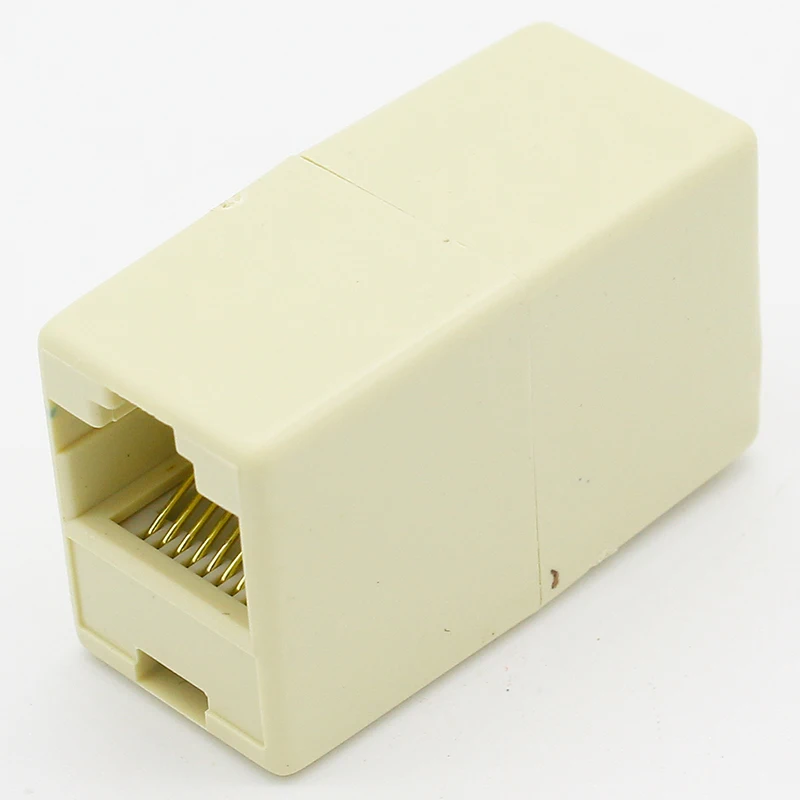 IMC الساخن 10 قطعة RJ45 8P8C مزدوجة منافذ الإناث التوصيل الهاتف موصل