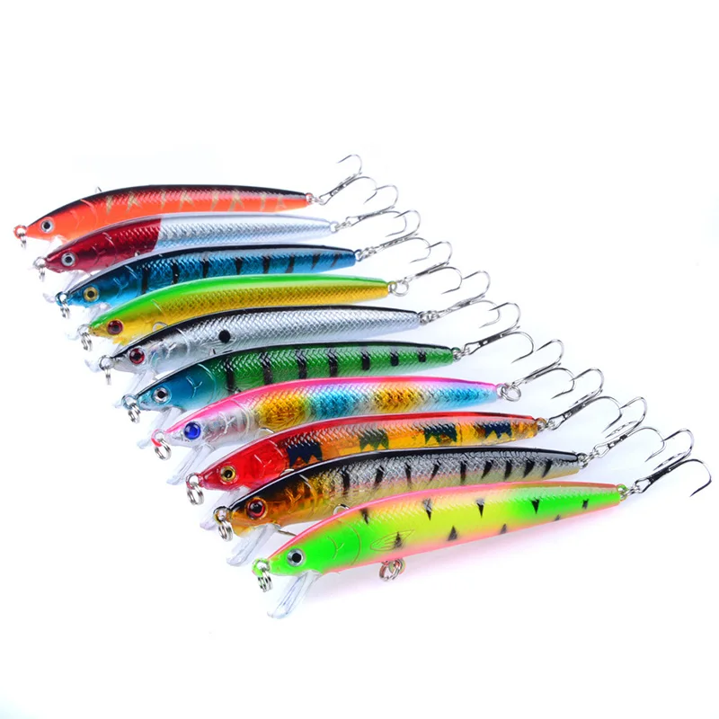 Erchang 8.5 Г 9.5 см Рыболовную Приманку Crankbait Минноу Рыбалка Жесткий Прибалты с Соленой