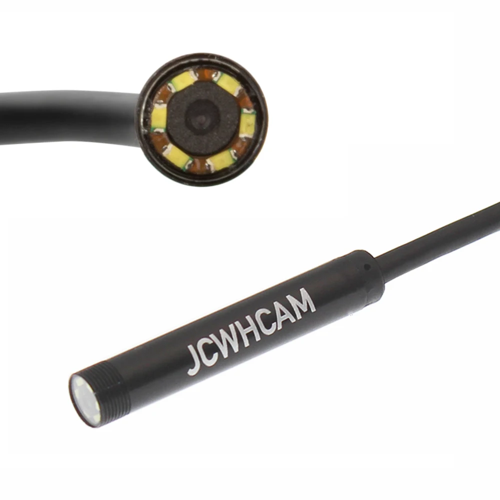 Водонепроницаемый эндоскоп JCWHCAM HD 2 МП 6 светодиодов 8 мм объектив 1 м 5 Android USB IP67