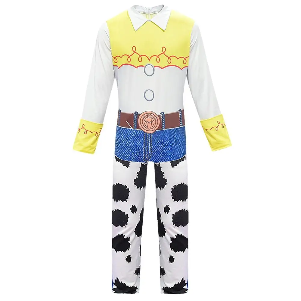 Toy Story 4 Cowgirl Jessie Outfit Cosplay Costume Halloween Carnival Costumes For kid girls Full Sets - Color: NO.7