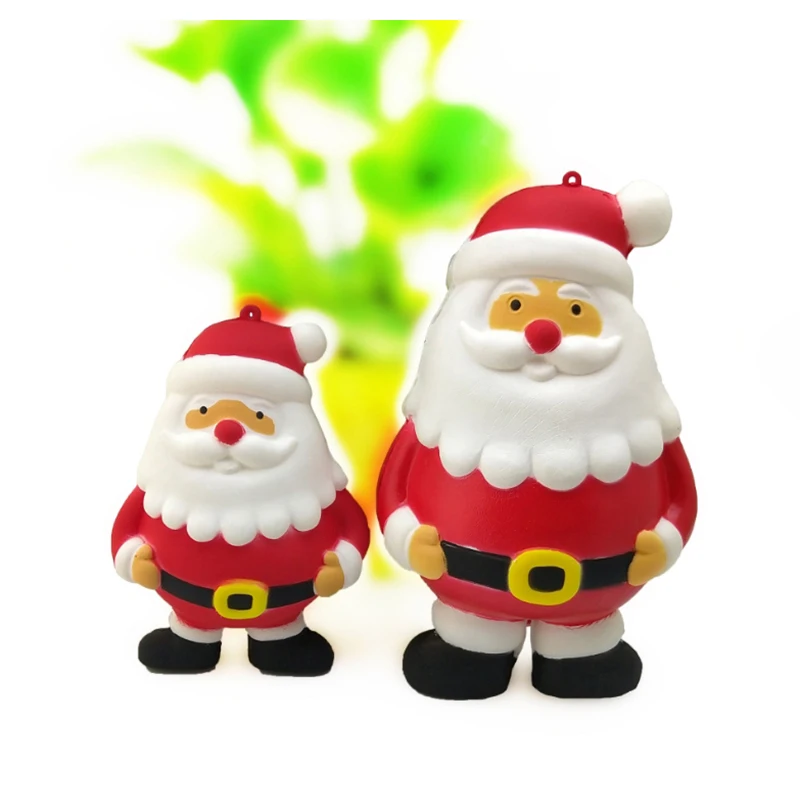 Новинка, кавайный Санта Клаус, мягкий, медленно поднимающийся, ароматизированный, сжимается, игрушка, телефон, ремни, облегчение стресса, забавный, для детей, рождественский подарок