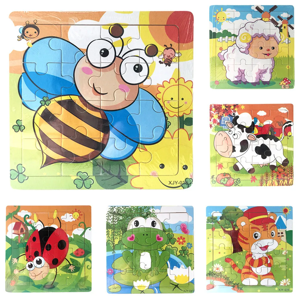 

Baby Toys wooden Puzzle/Hand Grab Board Set Educational Wooden Toy Cartoon Puzzle Child Gift Developmental Baby Kids Training