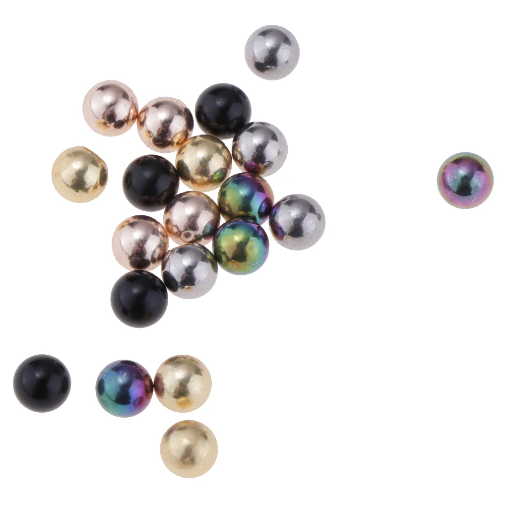 20 Pieces Mixed Color Stainless Steel Piercing Jewelry 4mm Replace