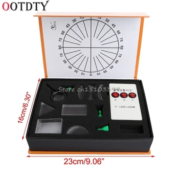 

OOTDTY Optical Equipments Experiments Concave Convex Lens Prism Set Physical Optical Kit Laboratory Equipment Drop Ship