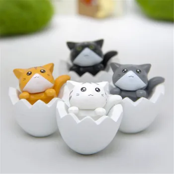 

1 Pcs Egg Cat Animal Miniature Fairy Garden Home Houses Decoration Micro Landscaping Decor DIY Accessories