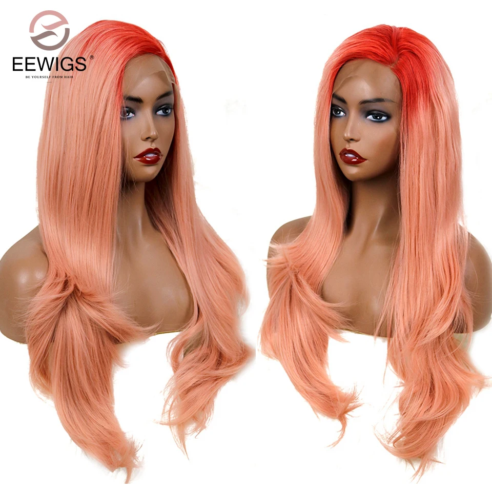 peach colored wig
