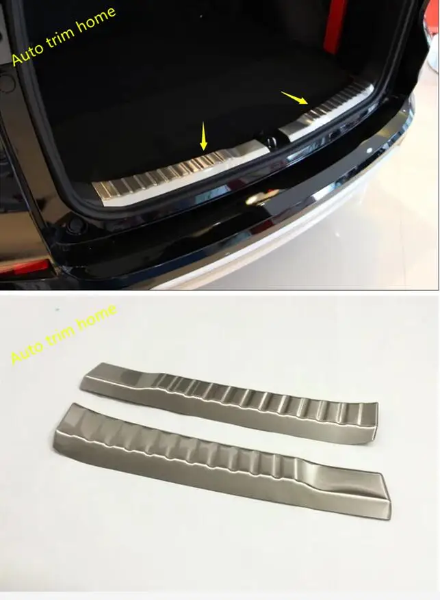 

Lapetus For Honda CRV CR-V 2015 2016 Tail Trunk Rear Bumper Inner Door Sill Protection Plate Cover Trim 2 Pcs