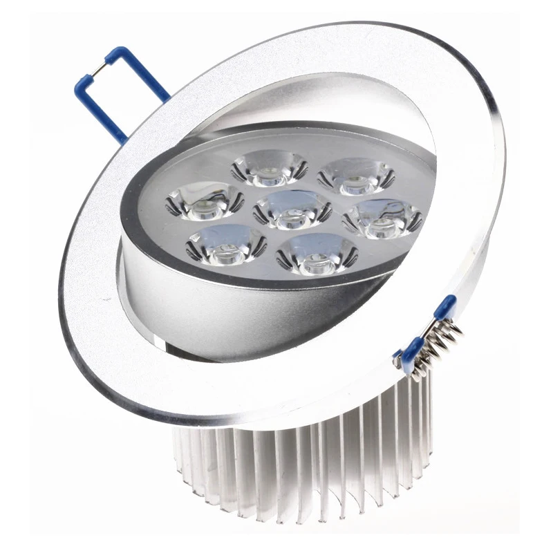 

Dimmable 21W Ceiling Downlight Epistar LED Ceiling Lamp 7x3W Recessed Spot Light AC220V 110V for Home illumination FREE SHIPPING