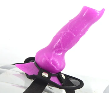 FAAK Strapon dildo dog dildo strap on penis adjustable belt animal wolf dildo sex toys for women lesbian erotic masturbate toy 3