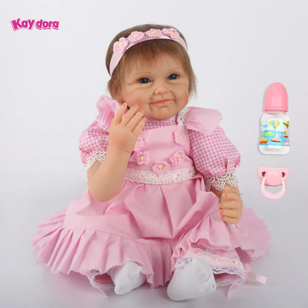 

KAYDORA 22 inch 55cm Vinyl Silicone Reborn Baby Dolls Adorable Lifelike Realistic Princess Girl Kids Reborn Babies Toys Hot Sale