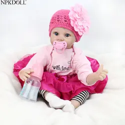 NPKDOLL куклы реборн 22 дюймов девушка Reborn маленьких Красота Грейс волос реалистичные куклы Развивающие игрушки Симпатичные игрушки