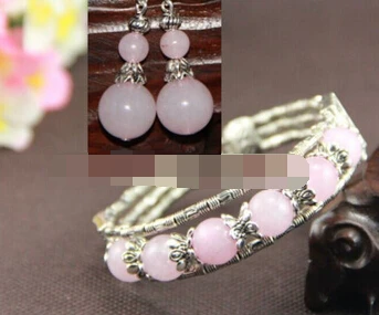 

Beautiful handmade Tibetan silver Quartz woman bracelet earrings set can choose