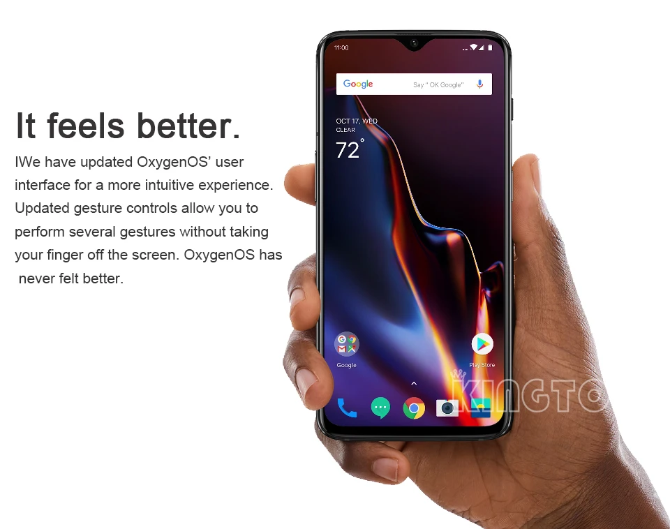 Оригинальный Oneplus 6 T Мобильный телефон 6/8 GB Оперативная память 128/256 GB Встроенная память Snapdragon 845 Octa Core 6,41 "двойной Камера Экран