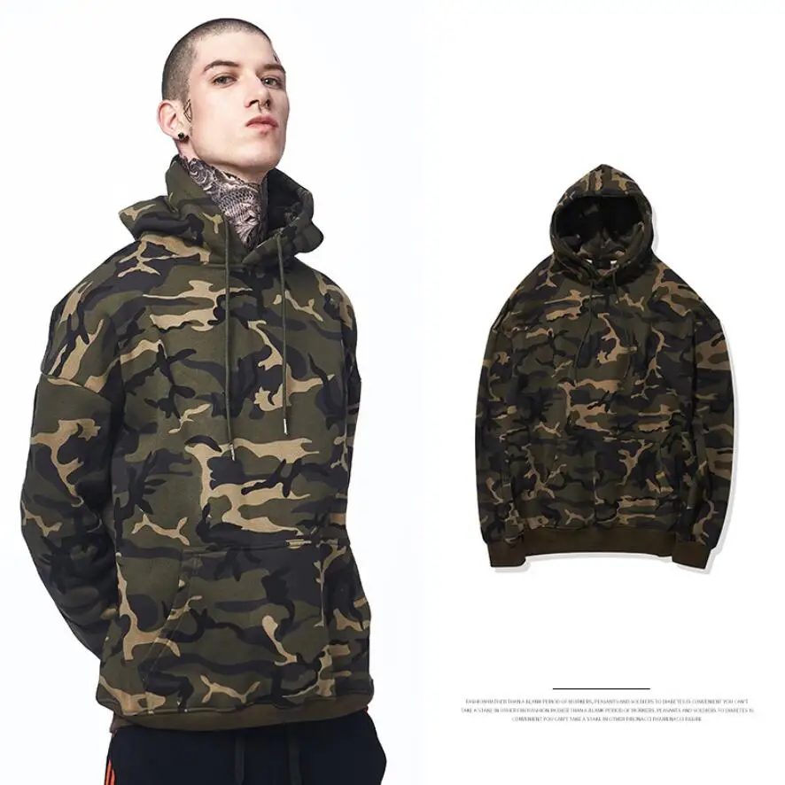 الرجال التمويه hyweacvar سحب الإفراط هوديي البلوز الرجال التمويه hyweacvar سحب الإفراط هوديي البلوز