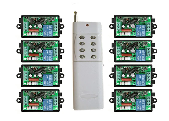 

1000M Long Range AC220V 1CH RF wireless remote control switch System Transmitter+ Receiver light /lamp/ window/Garage Doors