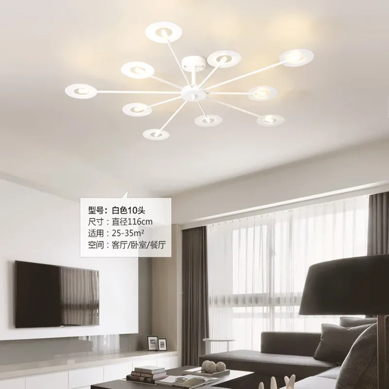 

6/8/10/12Heads Northern Europe Style Kitchen LED Ceiling Light Art Tree Branches Restaurant Living Room Light Bar Bedroom Light